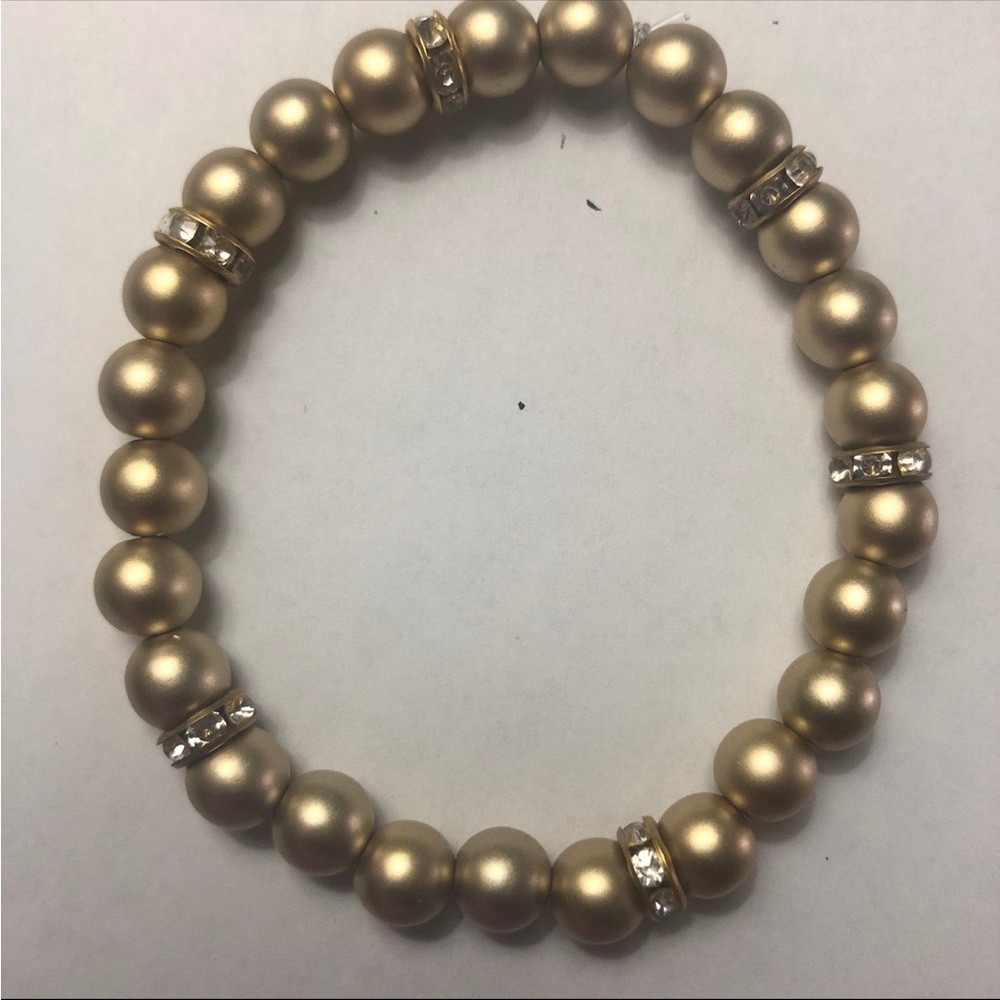 Gold beaded bracelet